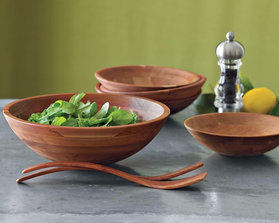 Cherry Wood Salad Bowls Williams Sonoma AU